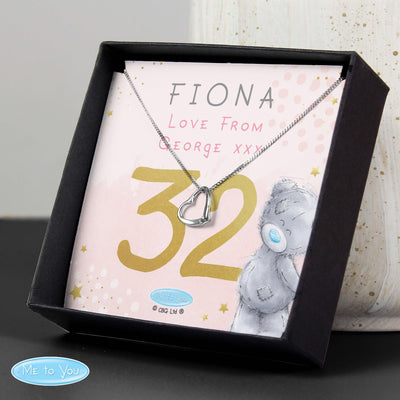 Personalised Me To You Sparkle & Shine Birthday Sentiment Silver Tone Necklace and Box - Shop Personalised Gifts