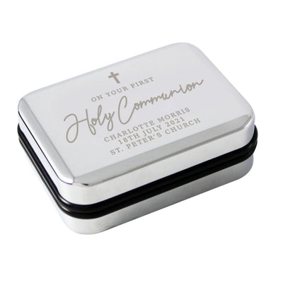 Personalised First Holy Communion Nickel Plated Necklace Box - Shop Personalised Gifts