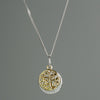 Personalised Sterling Silver & 9ct Gold Family Tree Of Life Necklace - Shop Personalised Gifts