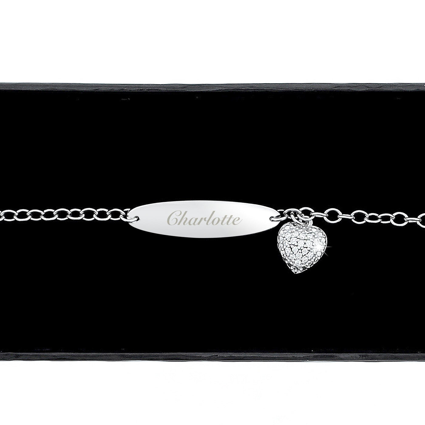 Personalised Children's Sterling Silver and Cubic Zirconia Bracelet - Shop Personalised Gifts