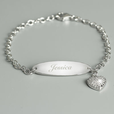 Personalised Children's Sterling Silver and Cubic Zirconia Bracelet - Shop Personalised Gifts