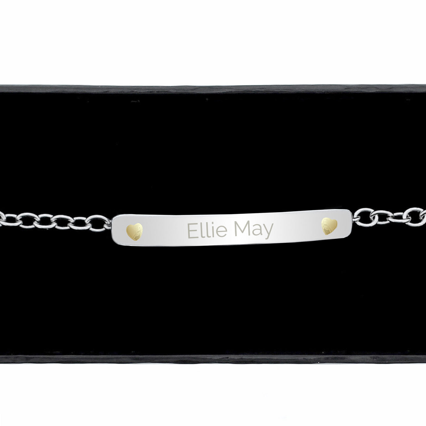 Personalised Sterling Silver and 9ct Gold Bar Bracelet - Shop Personalised Gifts