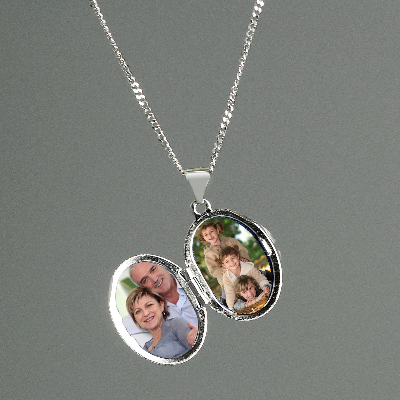 Personalised Sterling Silver Oval Message Locket Necklace - Shop Personalised Gifts