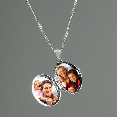 Personalised Sterling Silver Oval Name Locket Necklace - Shop Personalised Gifts