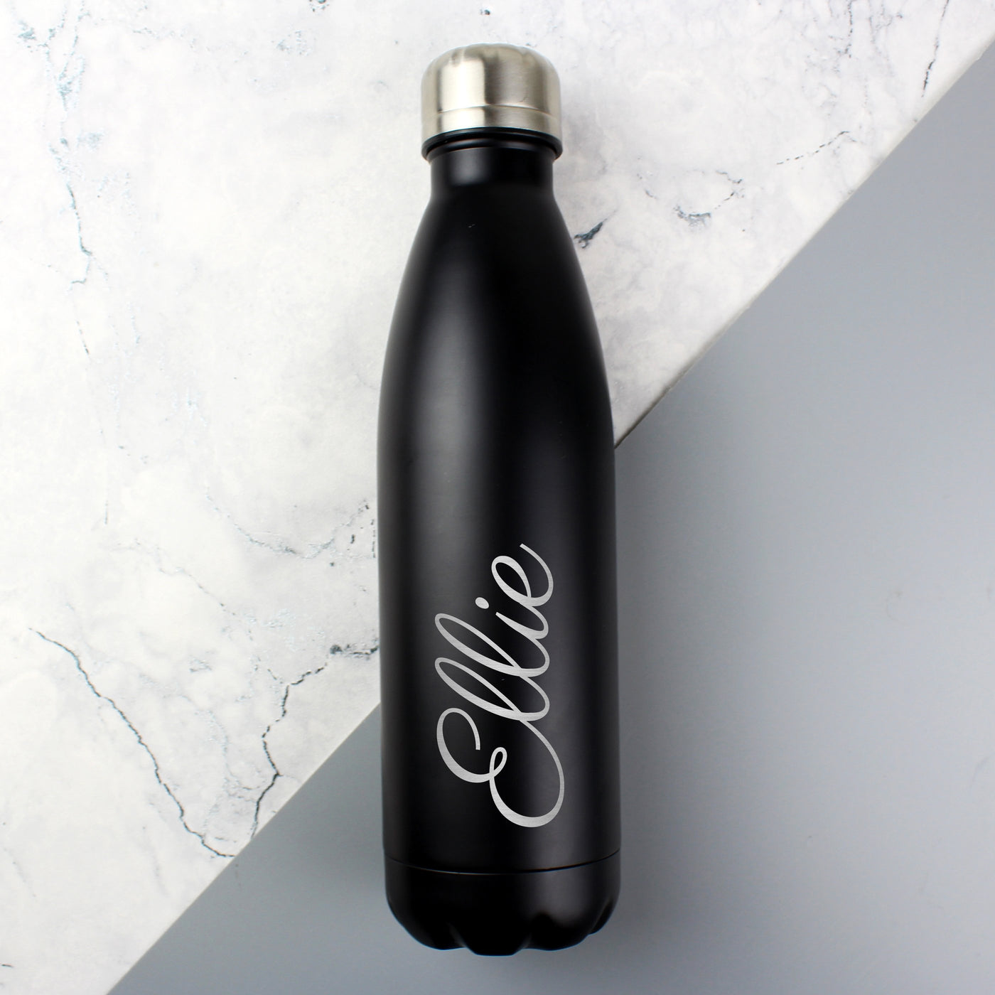 Personalised Black Metal Insulated Drinks Bottle - Shop Personalised Gifts