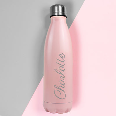 Personalised Pink Metal Insulated Drinks Bottle - Shop Personalised Gifts