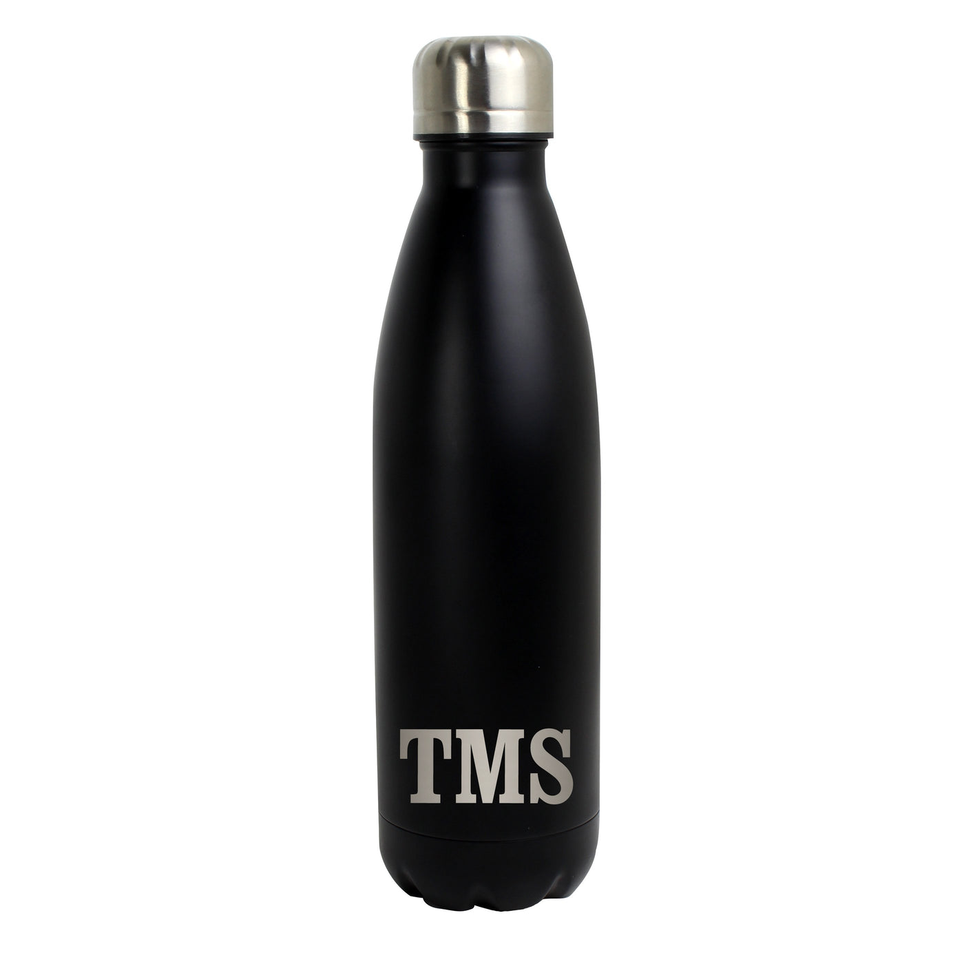 Personalised Initials Black Metal Insulated Drinks Bottle - Shop Personalised Gifts