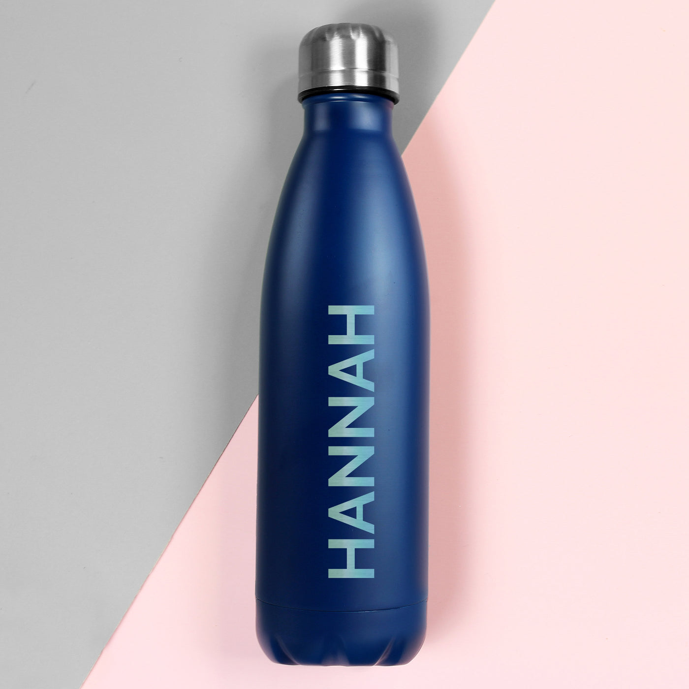 Personalised Bold Name Blue Metal Insulated Drinks Bottle - Shop Personalised Gifts