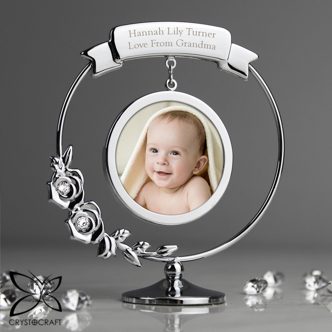 Personalised Crystocraft Silver Plated Photo Frame Ornament - Shop Personalised Gifts