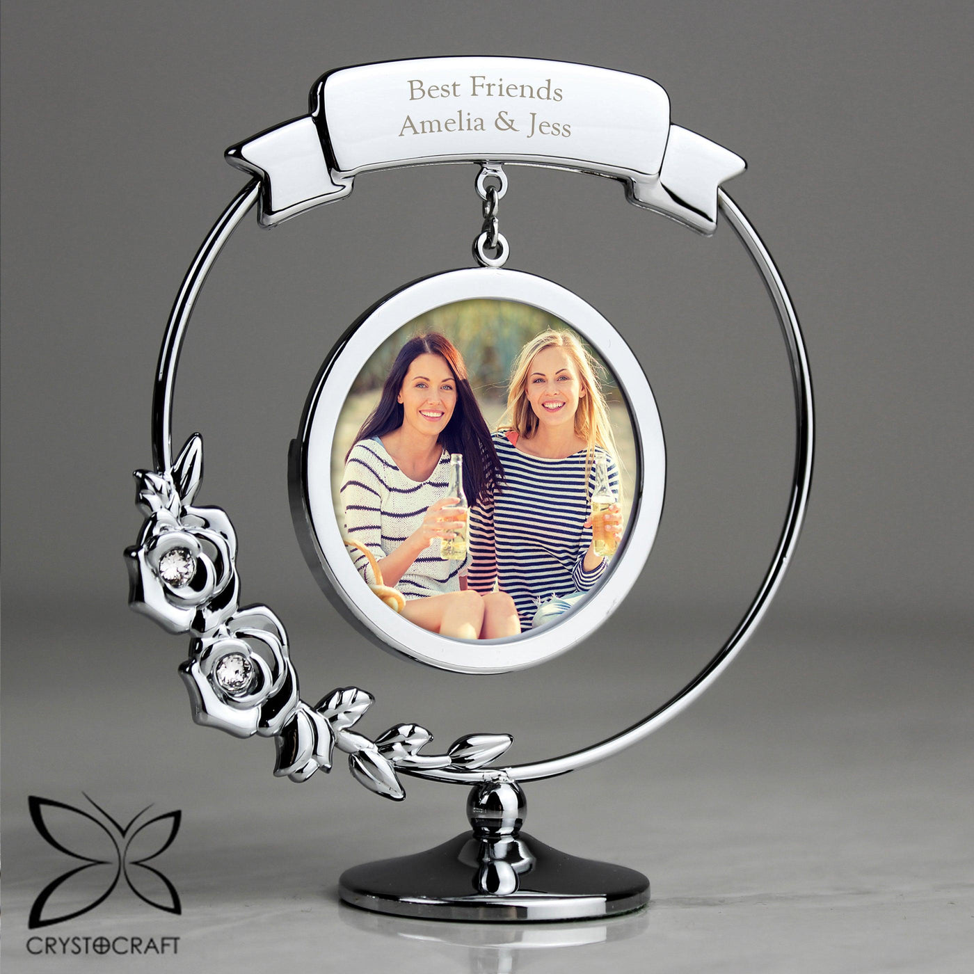 Personalised Crystocraft Silver Plated Photo Frame Ornament - Shop Personalised Gifts