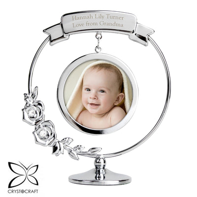 Personalised Crystocraft Silver Plated Photo Frame Ornament - Shop Personalised Gifts