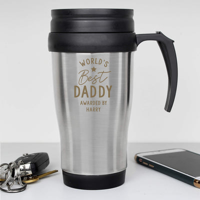 Personalised 'Worlds Best' Travel Mug - Shop Personalised Gifts