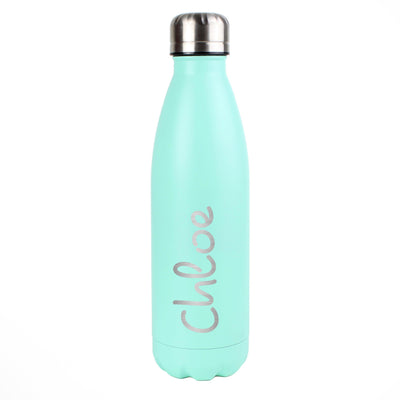 Personalised Name Only Island Mint Green Metal Insulated Drinks Bottle - Shop Personalised Gifts
