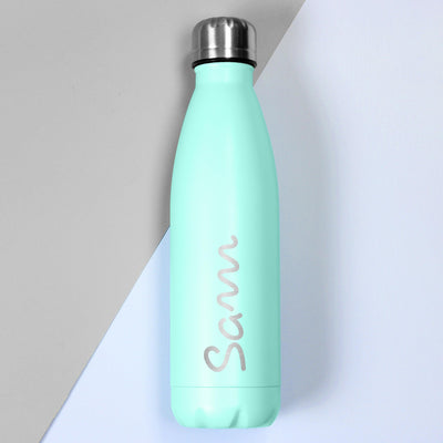 Personalised Name Only Island Mint Green Metal Insulated Drinks Bottle - Shop Personalised Gifts