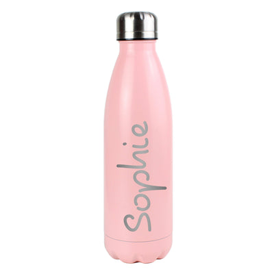 Personalised Name Only Island Pink Metal Insulated Drinks Bottle - Shop Personalised Gifts
