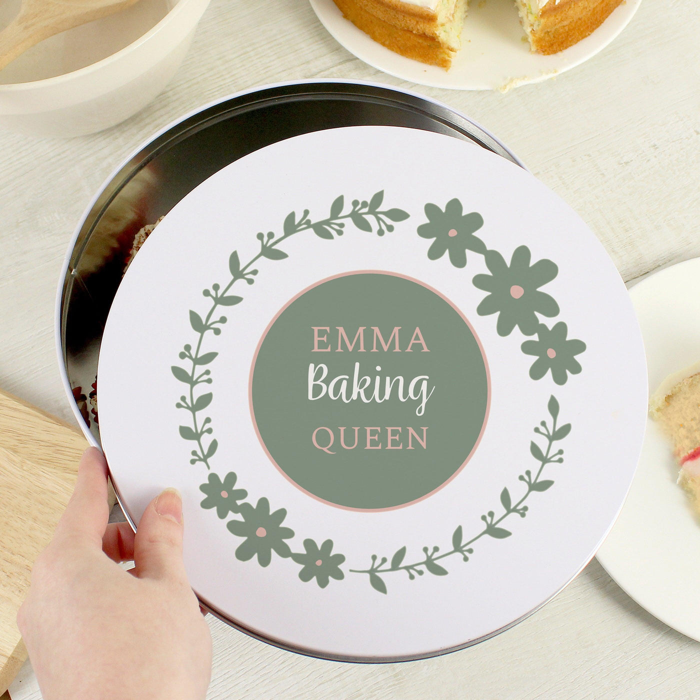 Personalised Floral Cake Tin - Shop Personalised Gifts