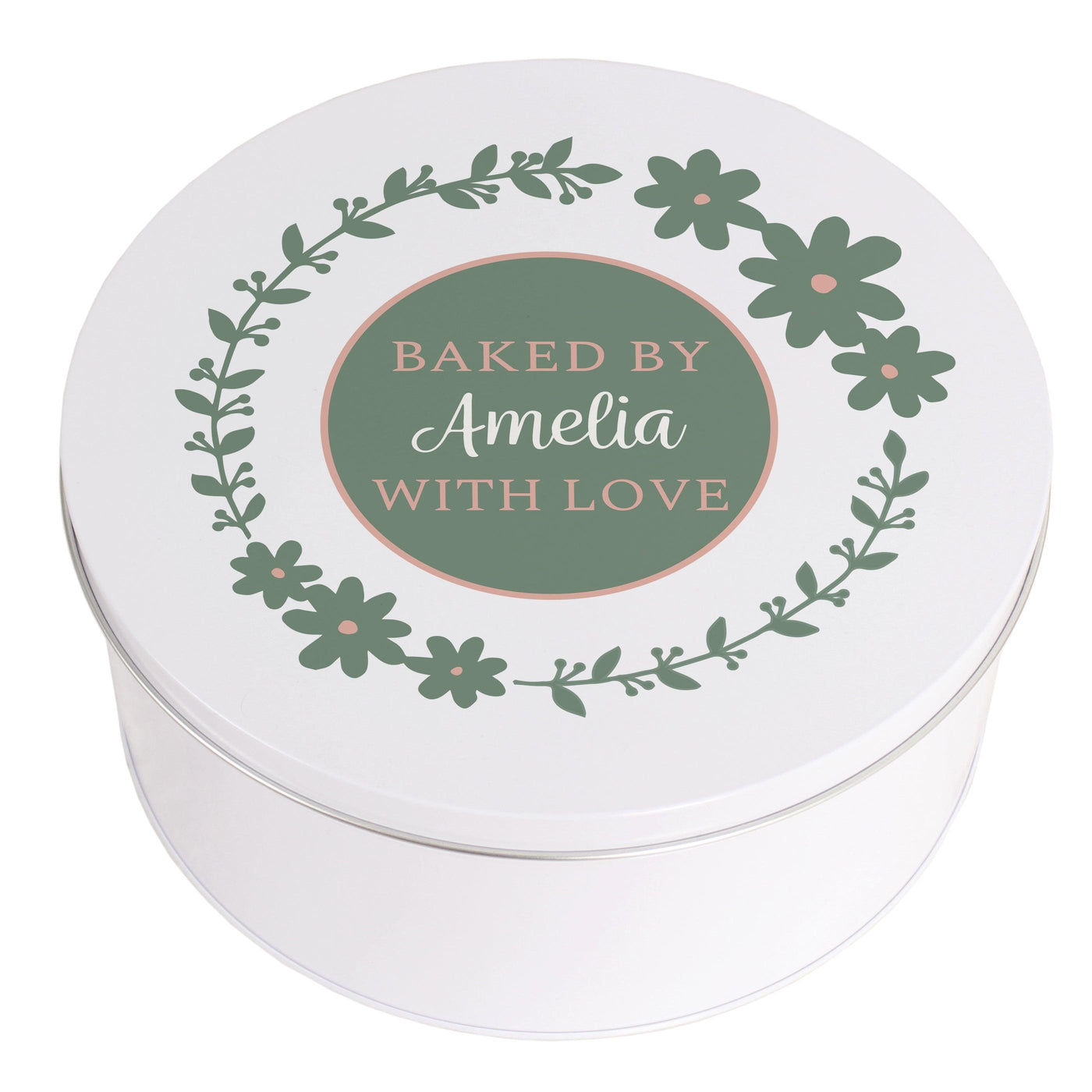 Personalised Floral Cake Tin - Shop Personalised Gifts