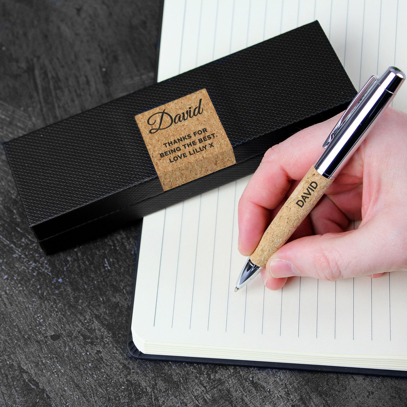 Personalised Free Text Cork Pen Set - Shop Personalised Gifts