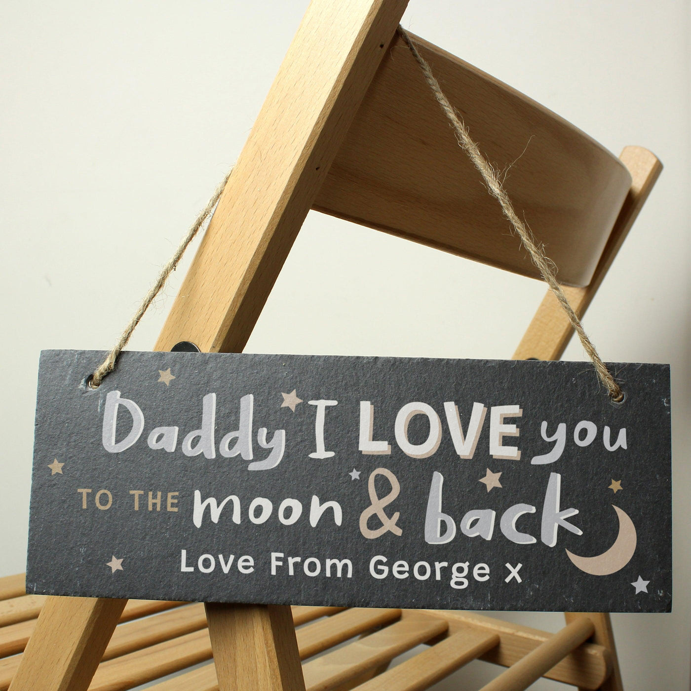 Personalised To the Moon and Back Hanging Slate Plaque - Shop Personalised Gifts