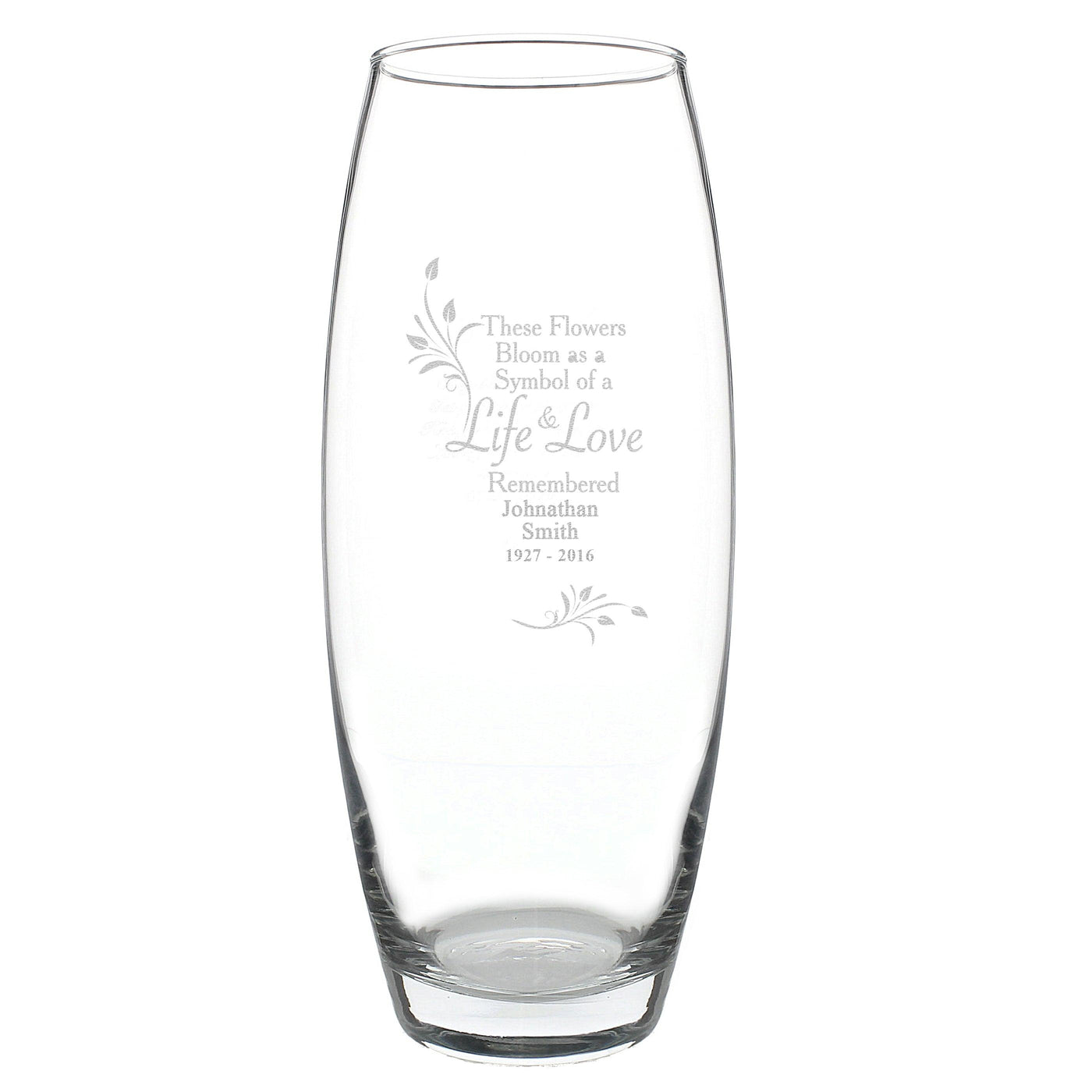 Personalised Life & Love Memorial Vase - Shop Personalised Gifts