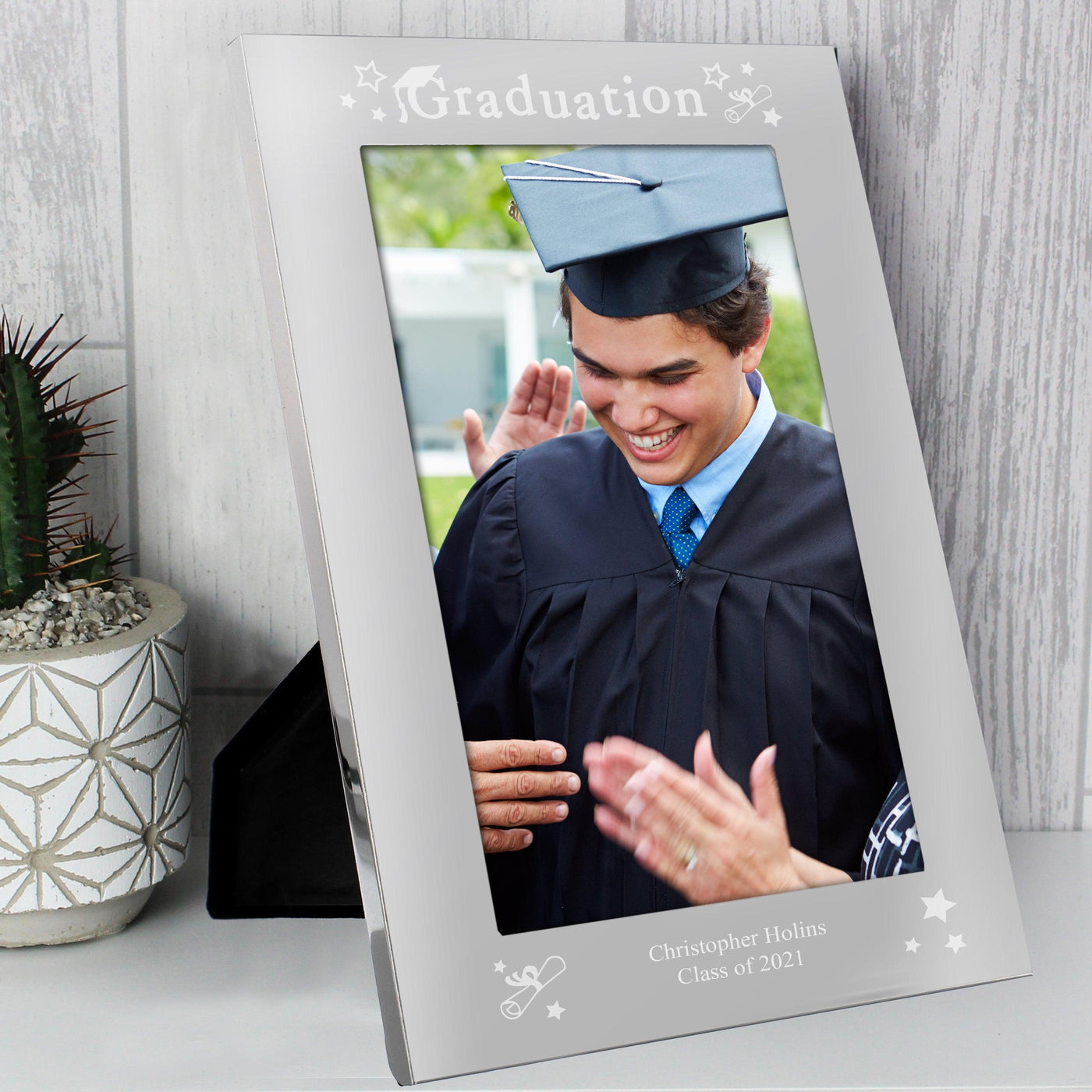 Personalised Graduation 5x7 Silver Photo Frame - Shop Personalised Gifts
