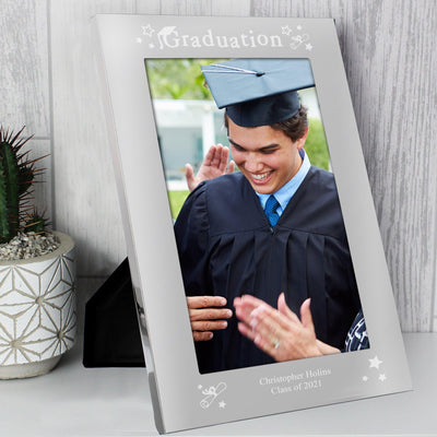 Personalised Graduation 5x7 Silver Photo Frame - Shop Personalised Gifts