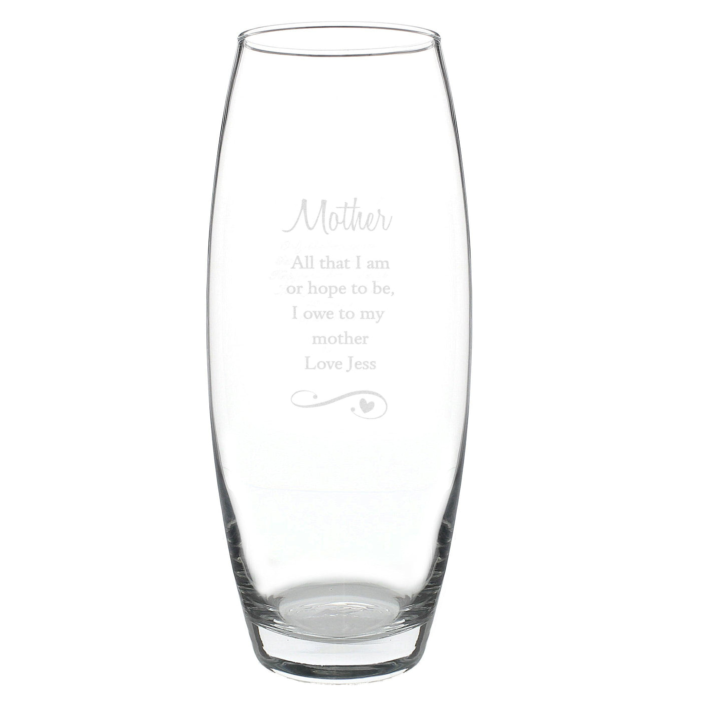 Personalised Swirls & Hearts Bullet Vase - Shop Personalised Gifts