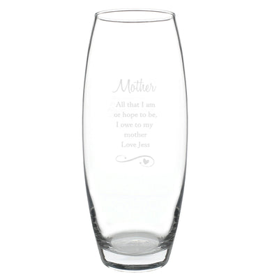 Personalised Swirls & Hearts Bullet Vase - Shop Personalised Gifts