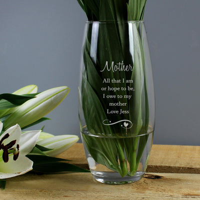 Personalised Swirls & Hearts Bullet Vase - Shop Personalised Gifts
