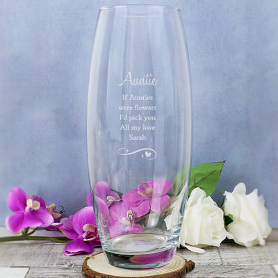 Personalised Swirls & Hearts Bullet Vase - Shop Personalised Gifts