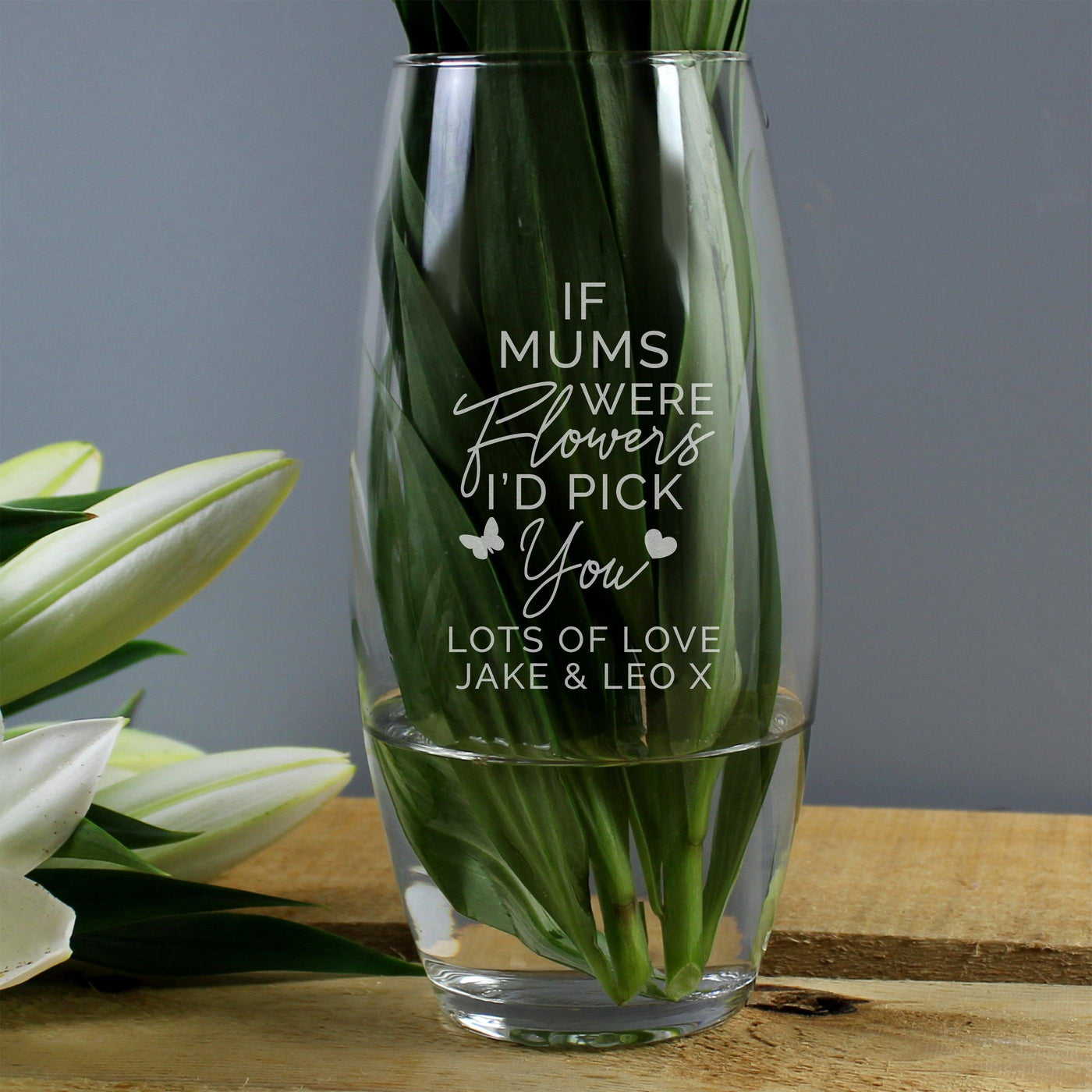 Personalised I'd Pick You Glass Bullet Vase - Shop Personalised Gifts
