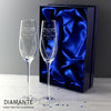 Personalised Hand Cut Little Hearts Pair of Flutes with Gift Box - Shop Personalised Gifts