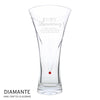 Personalised Ruby Anniversary Large Hand Cut Diamante Heart Vase - Shop Personalised Gifts