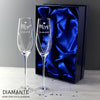 Personalised Hand Cut Mr & Mrs Pair of Flutes in Gift Box - Shop Personalised Gifts