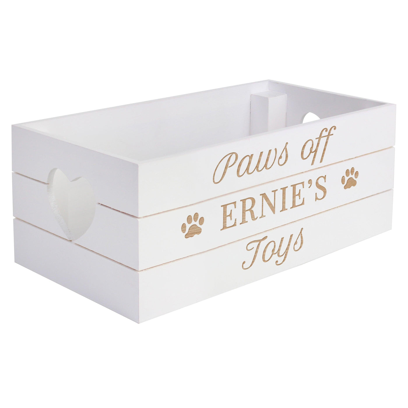 Personalised Pets White Wooden Crate - Shop Personalised Gifts