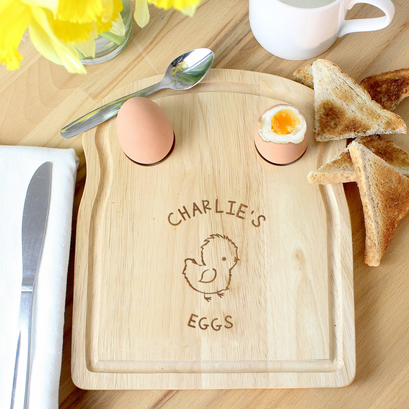 Personalised Chick Egg & Toast Board - Shop Personalised Gifts