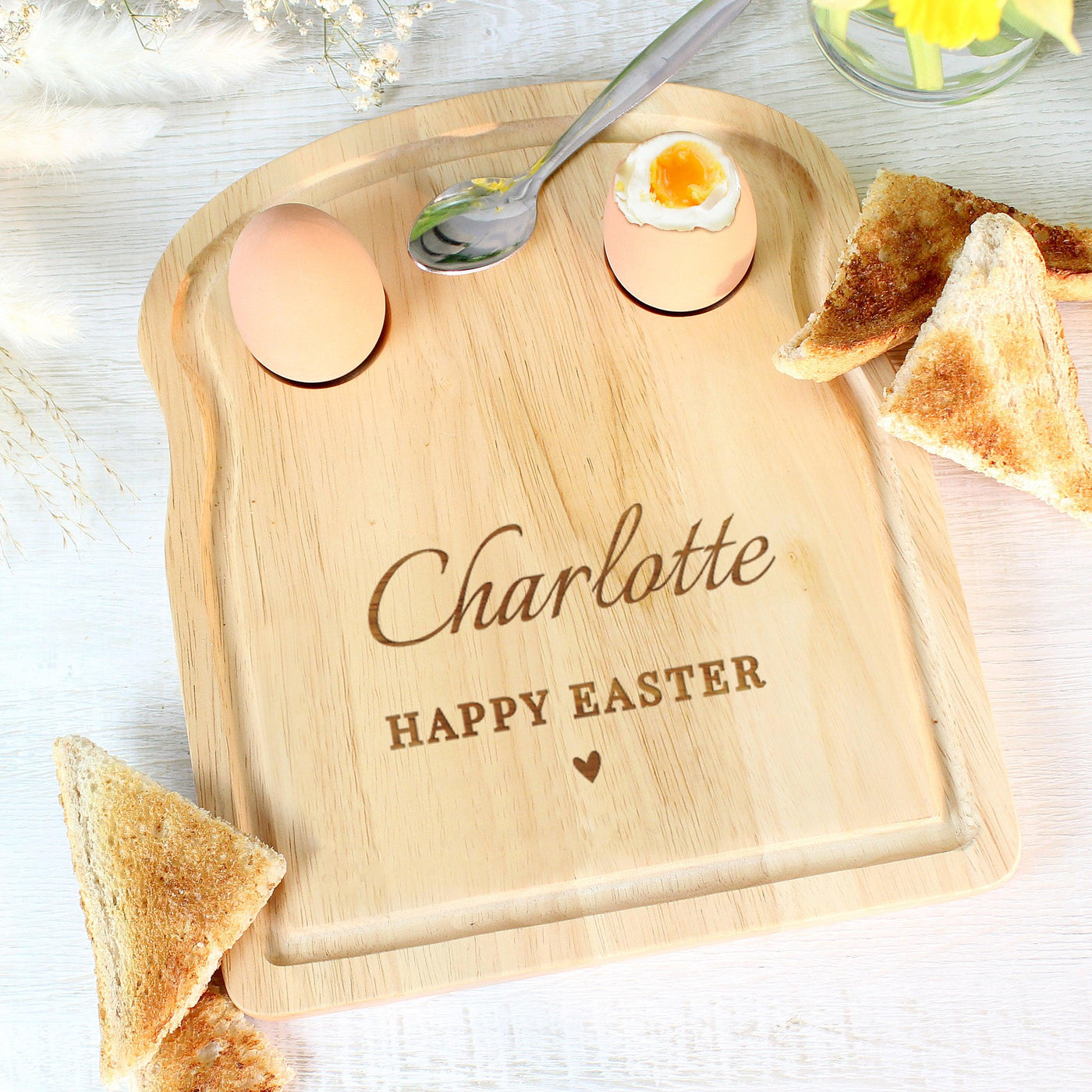 Personalised Heart Egg & Toast Board - Shop Personalised Gifts