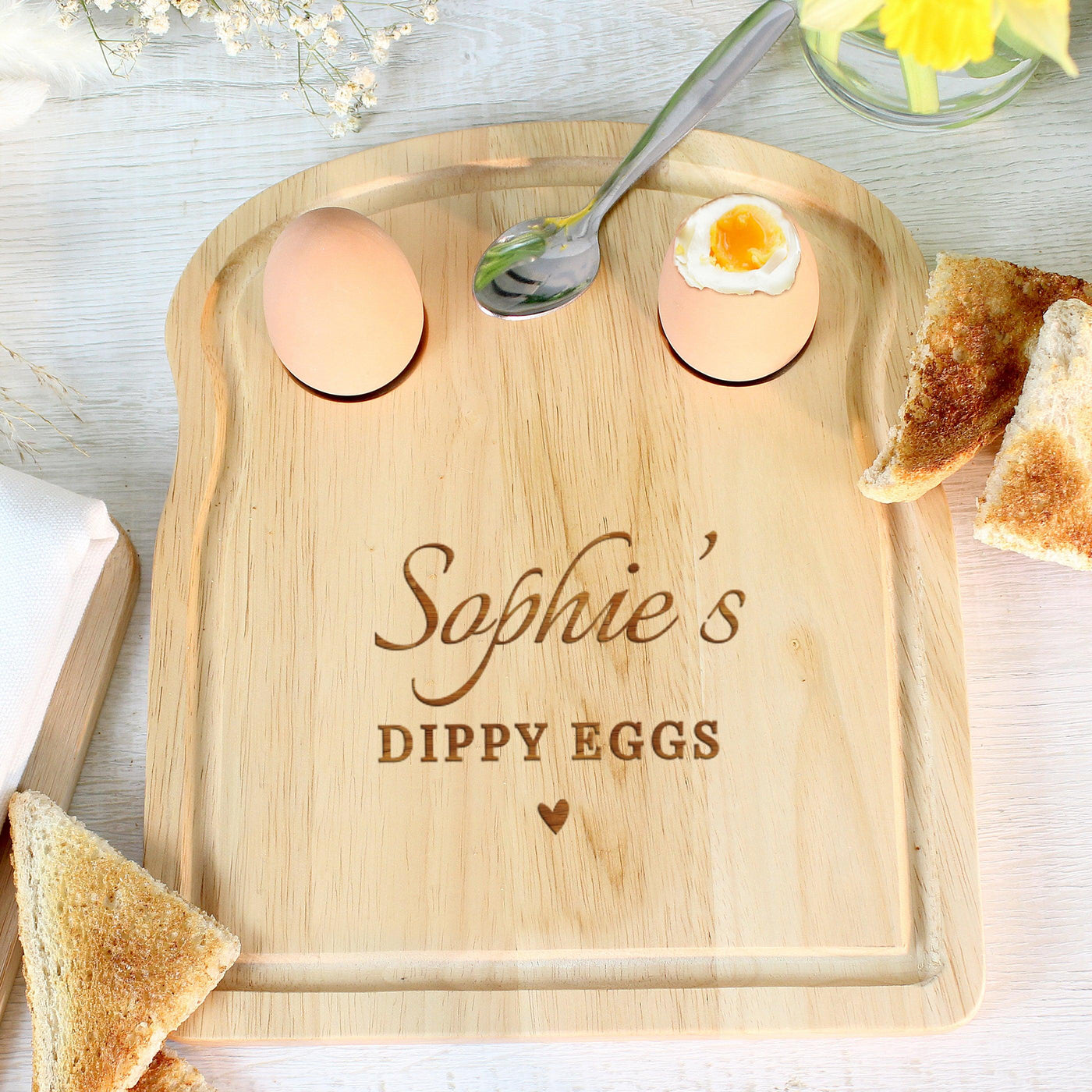 Personalised Heart Egg & Toast Board - Shop Personalised Gifts