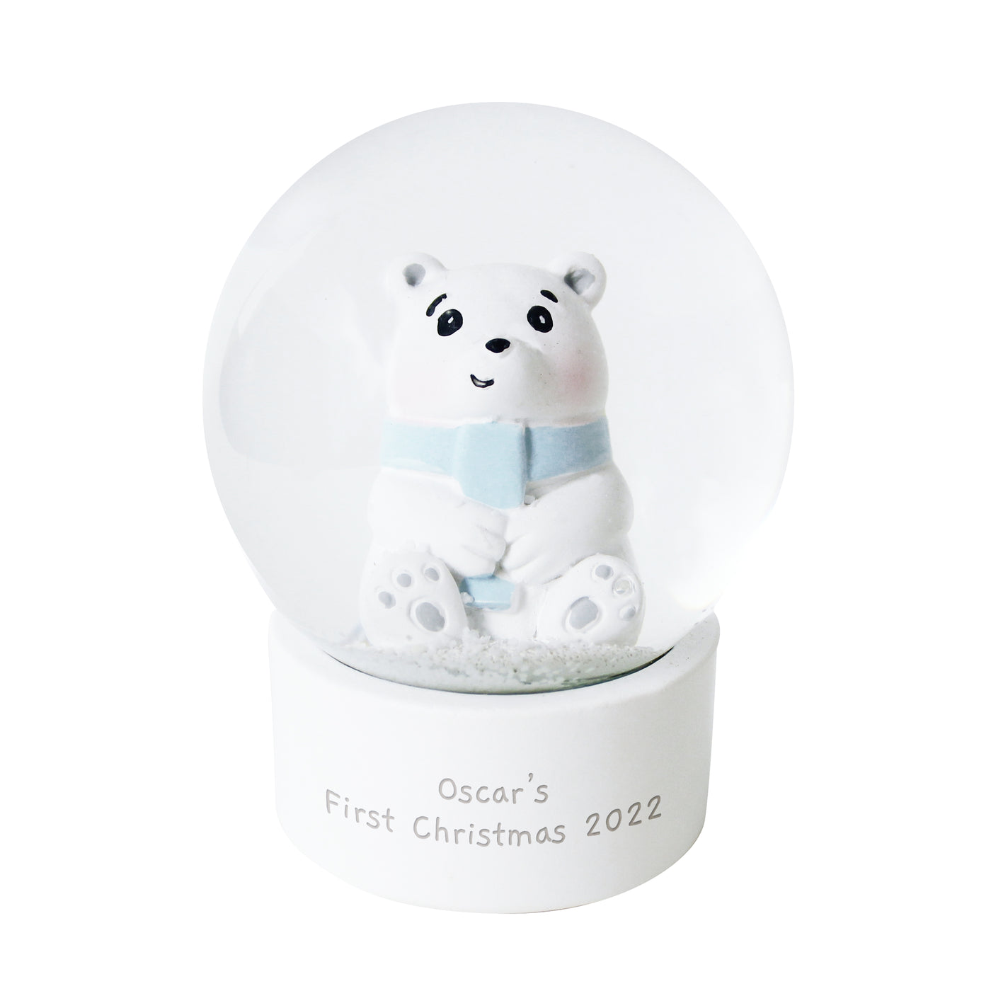 Personalised Polar Bear Snow Globe