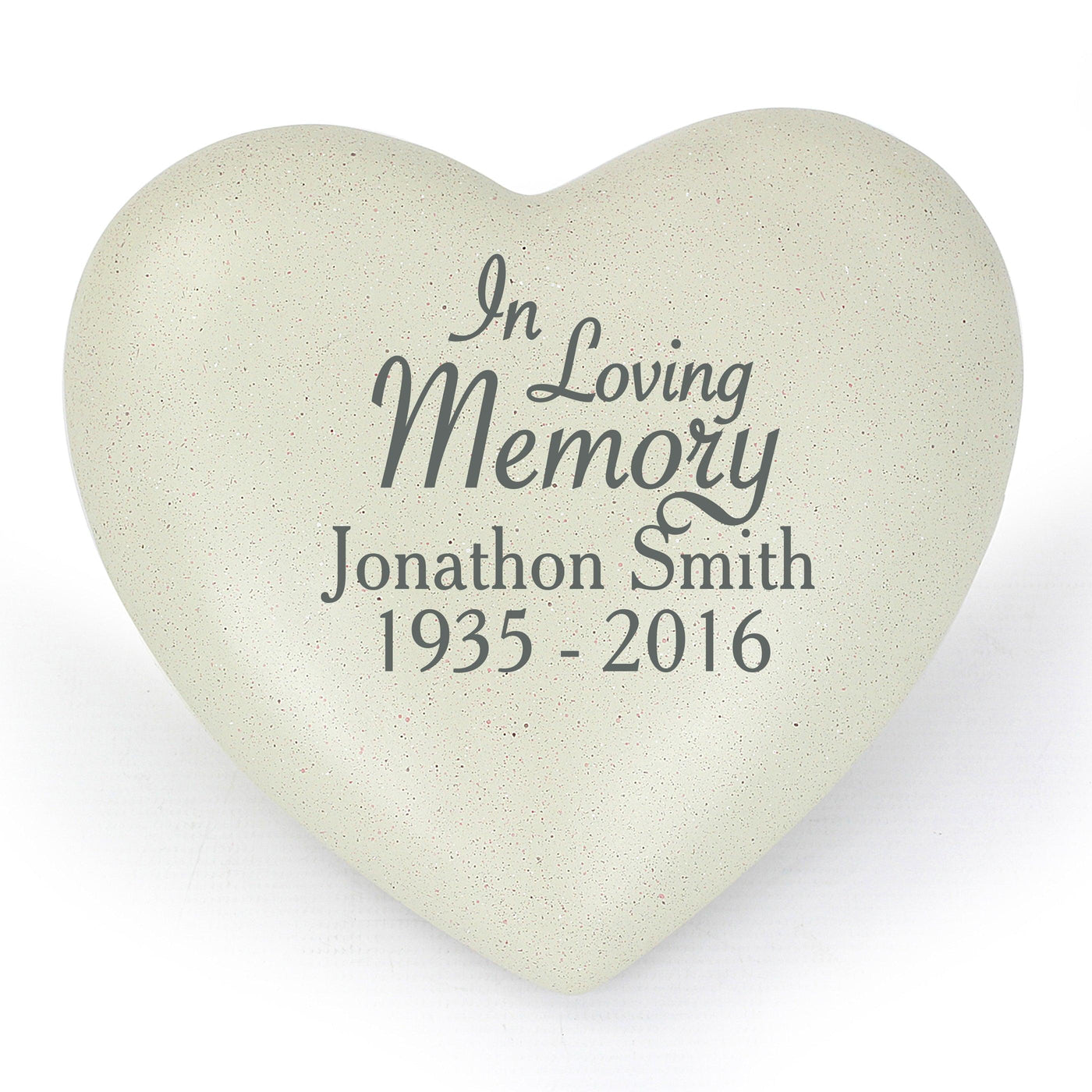 Personalised In Loving Memory Heart Resin Memorial Ornament - Shop Personalised Gifts