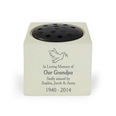 Personalised Dove Resin Memorial Vase Ornament - Shop Personalised Gifts