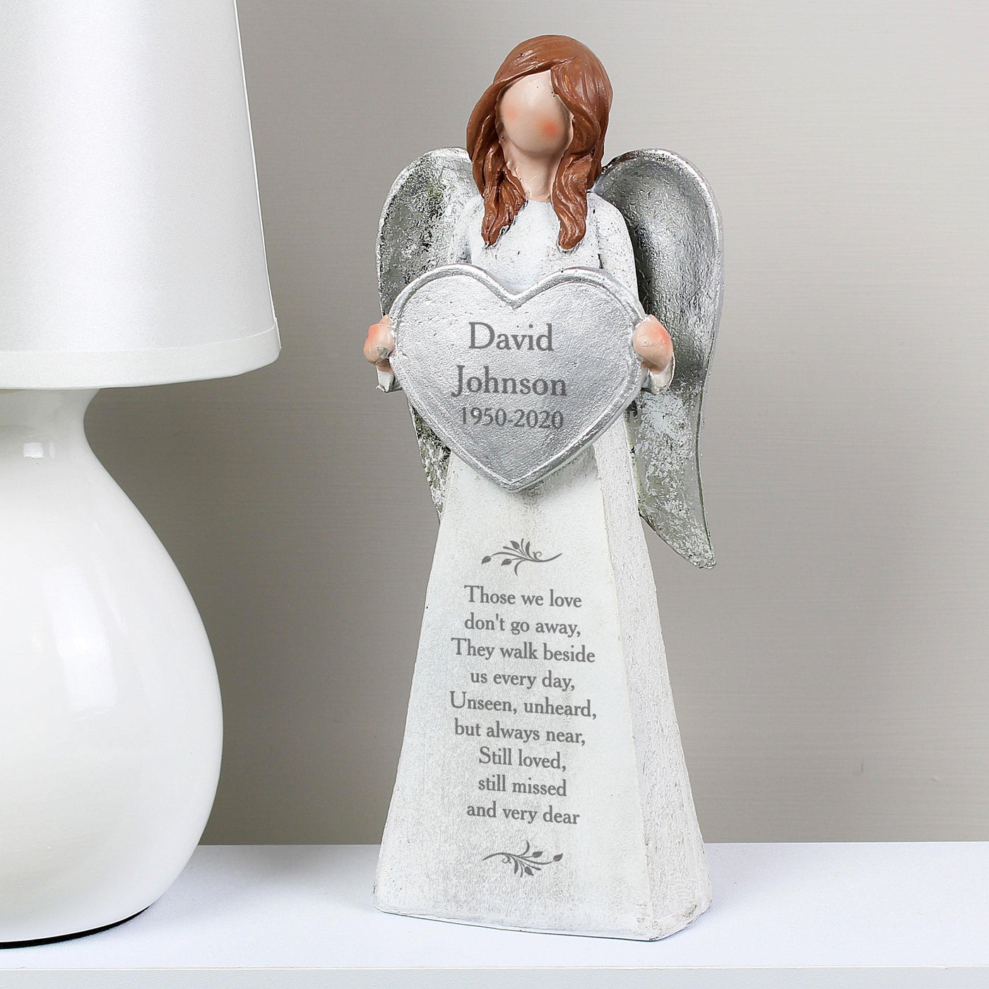 Personalised Memorial Angel Resin Ornament - Shop Personalised Gifts