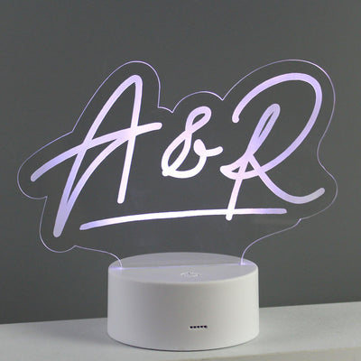Personalised Free Text LED Colour Changing Desk Night Light - Shop Personalised Gifts