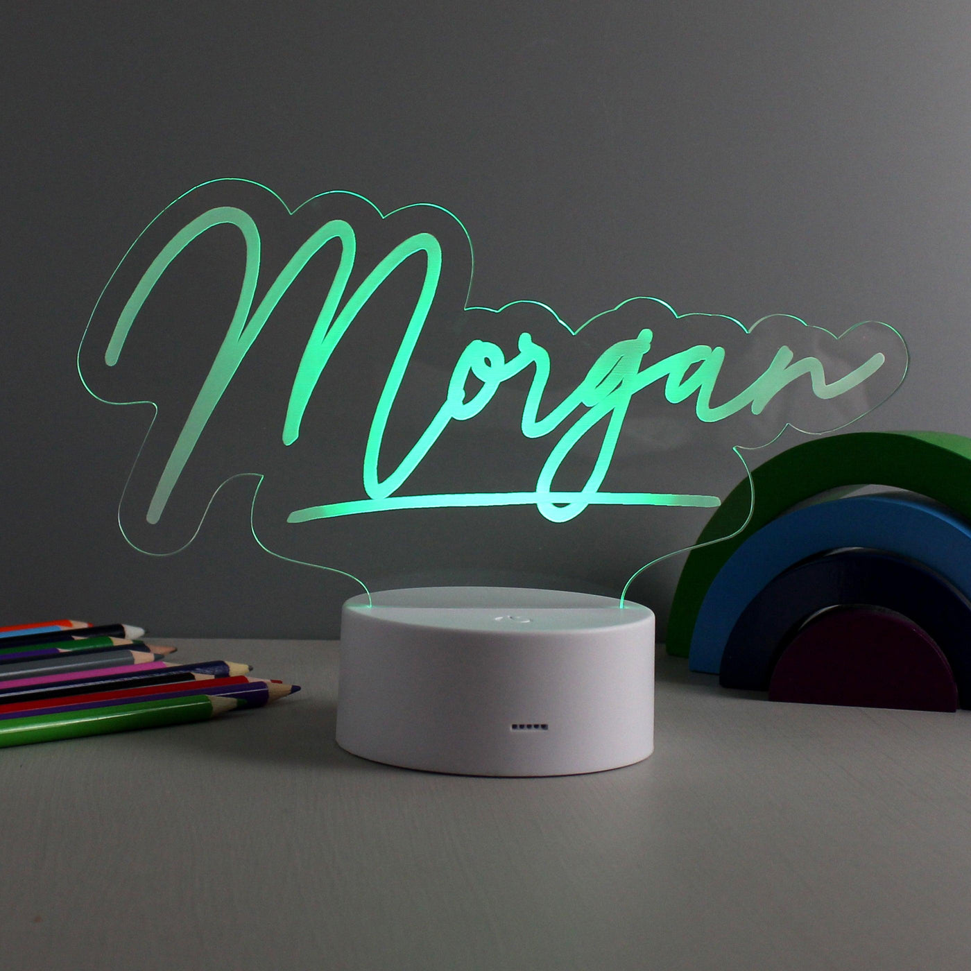 Personalised Free Text LED Colour Changing Desk Night Light - Shop Personalised Gifts