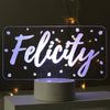 Personalised Polka-dot Name only LED Colour Changing Night Light - Shop Personalised Gifts
