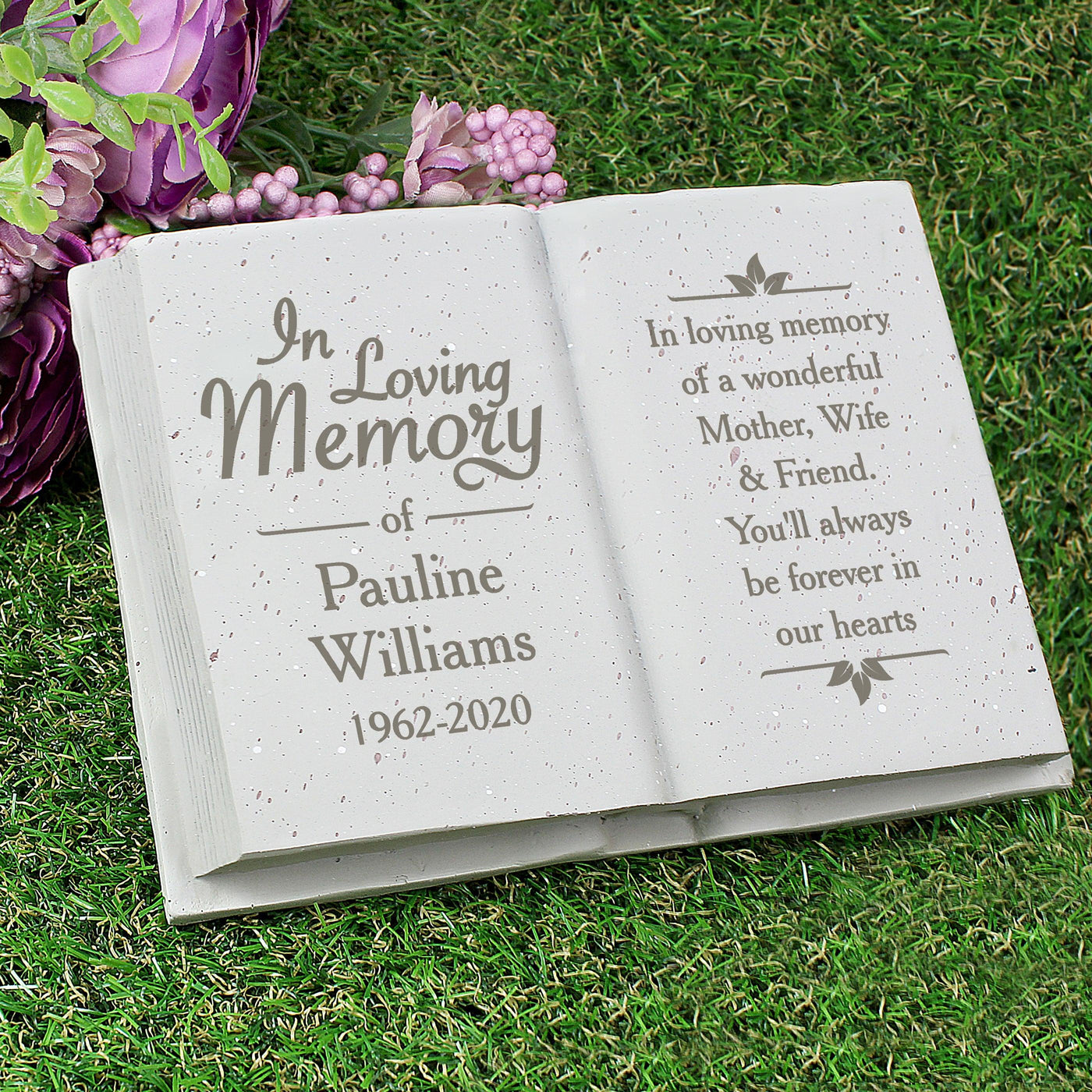 Personalised In Loving Memory Resin Memorial Book - Shop Personalised Gifts