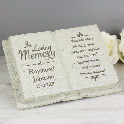 Personalised In Loving Memory Resin Memorial Book - Shop Personalised Gifts