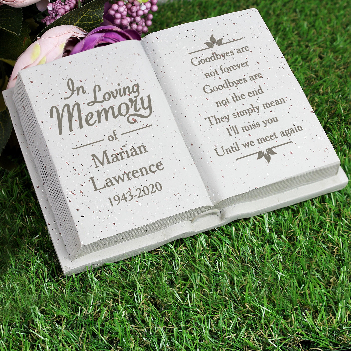 Personalised In Loving Memory Resin Memorial Book - Shop Personalised Gifts