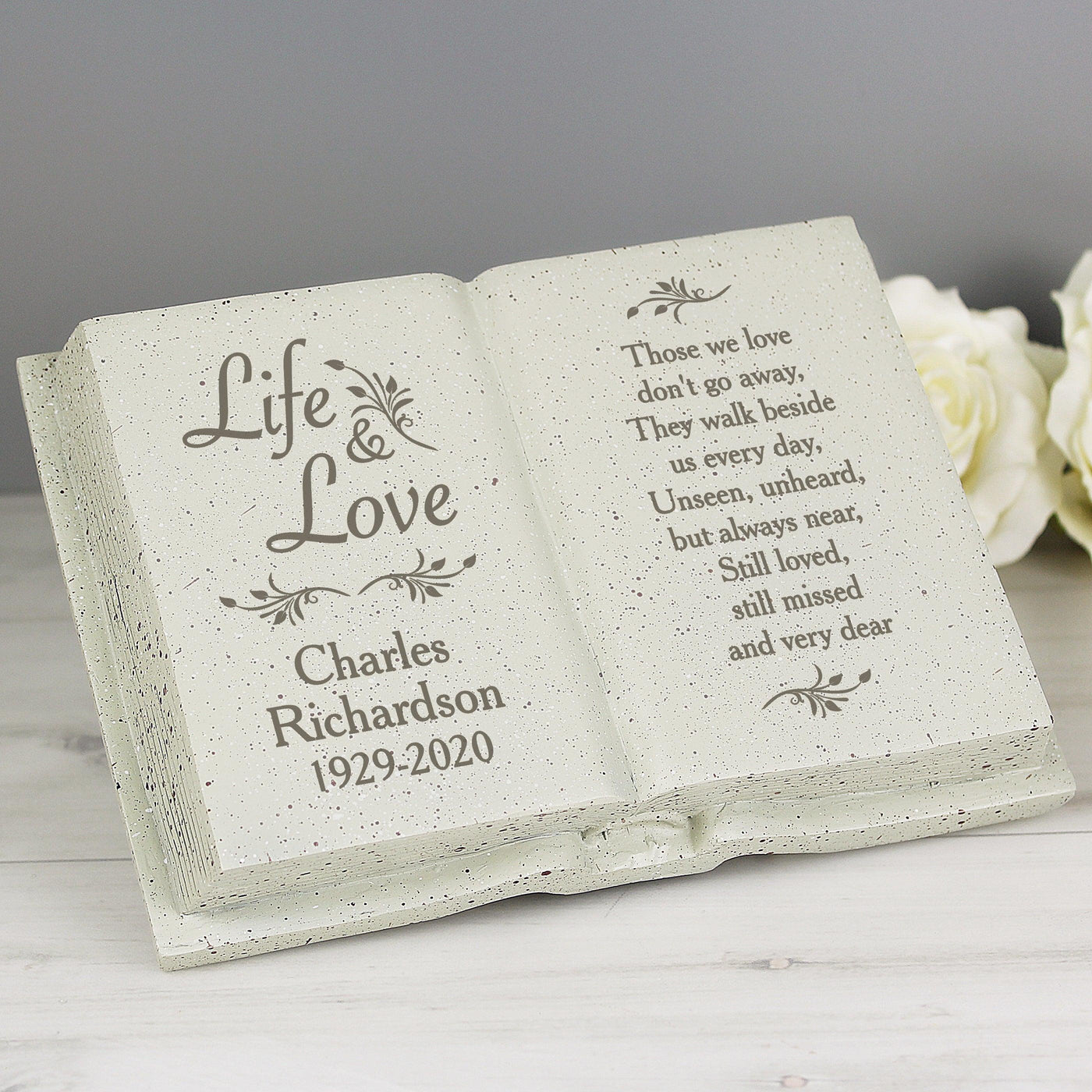 Personalised Life & Love Resin Memorial Book - Shop Personalised Gifts