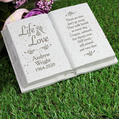 Personalised Life & Love Resin Memorial Book - Shop Personalised Gifts